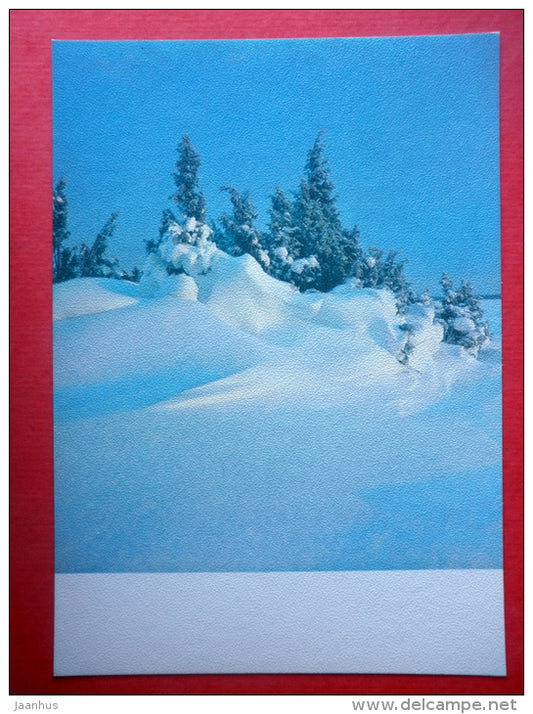Estonia in Winter - landscape - II - 1988 - Estonia USSR - unused - JH Postcards