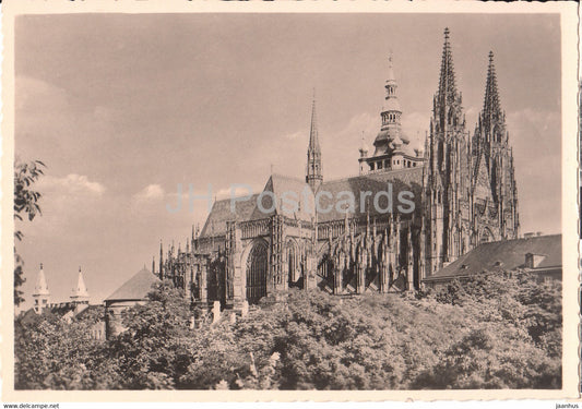 Praha - Prague - Prag - St Veitsdom - Chram St Vita - St Vitus - old postcard - 1020 - Czech Republic - unused - JH Postcards