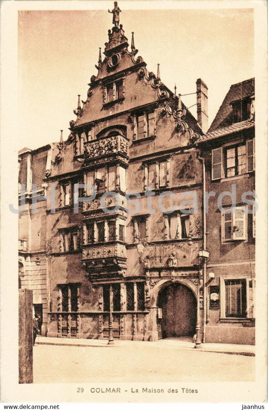Colmar - La Maison des Tetes - 29 - old postcard - France - unused - JH Postcards