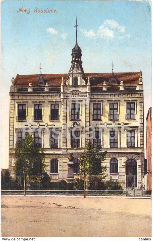 Novy Rousinov - old postcard - 1911 - Czech Republic - used - JH Postcards