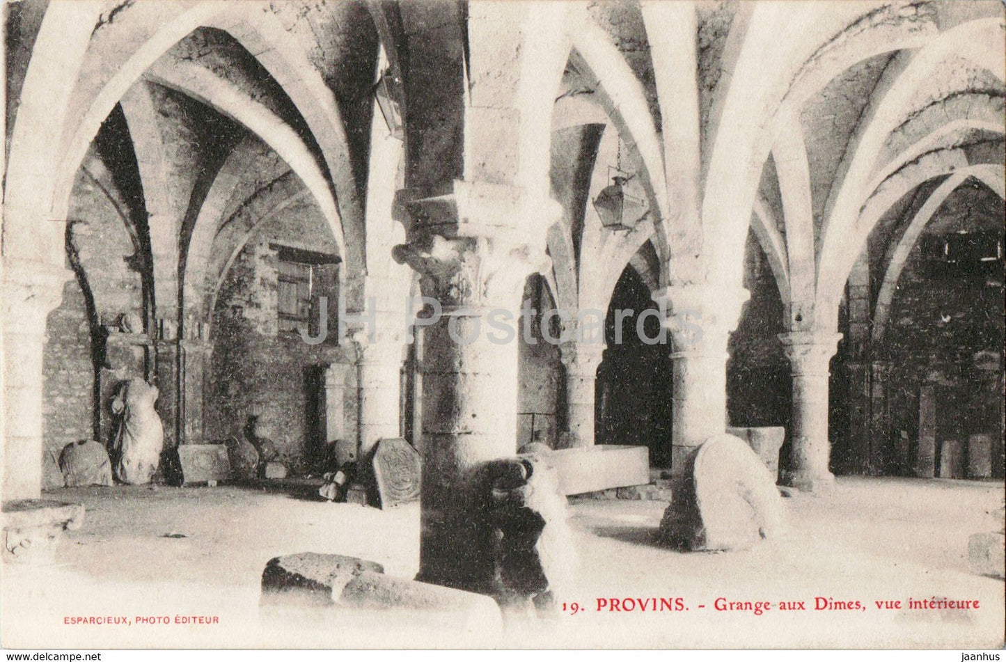 Provins - Grange aux Dimes - Vue interieure - 19 - old postcard - France - unused - JH Postcards