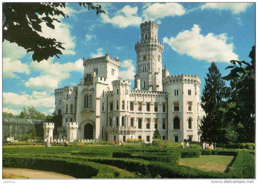 Hluboka castle - stamp Antique Olympic Games - Czech - used 2001 - JH Postcards
