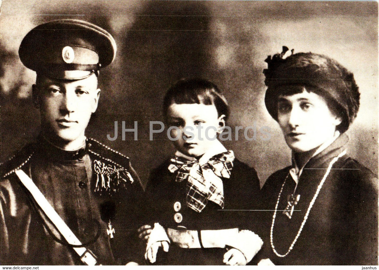 Russian poet Anna Akhmatova - Gumilyev - son - 1988 - Russia USSR - unused - JH Postcards