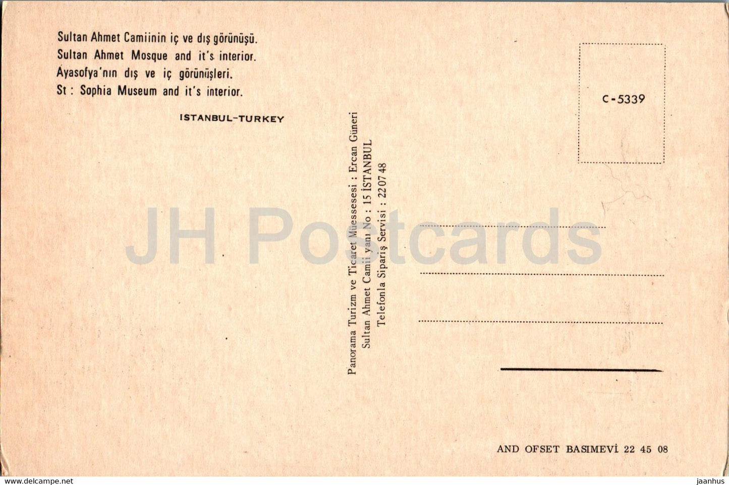 Istanbul - Sultan-Ahmet-Moschee und ihr Innenraum - Multiview - 5339 - Türkei - unbenutzt