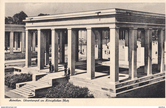 Munchen - Ehrentempel am Koniglichen Platz - old postcard - 371 - Germany - unused - JH Postcards