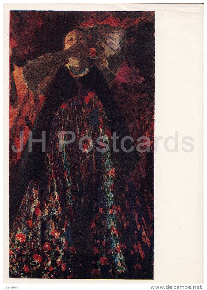 painting by F. Malyavin - Wench , 1903 - Russian art - 1957 - Russia USSR - unused - JH Postcards