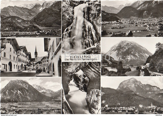 Golling die Perle im Tennengau - Dachstein - Wasserfall - Golling u St Nikolaus - Marktstrasse - Austria - used - JH Postcards