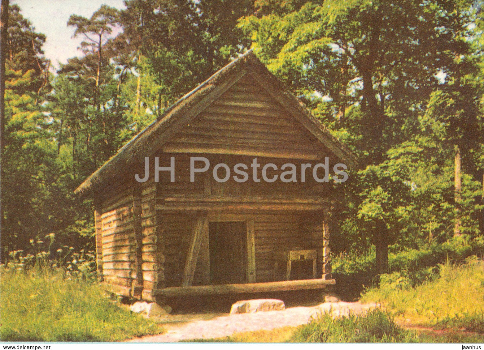 Estonian Open Air Museum - The barn of a North Estonian farm - 1977 - Estonia USSR - unused - JH Postcards