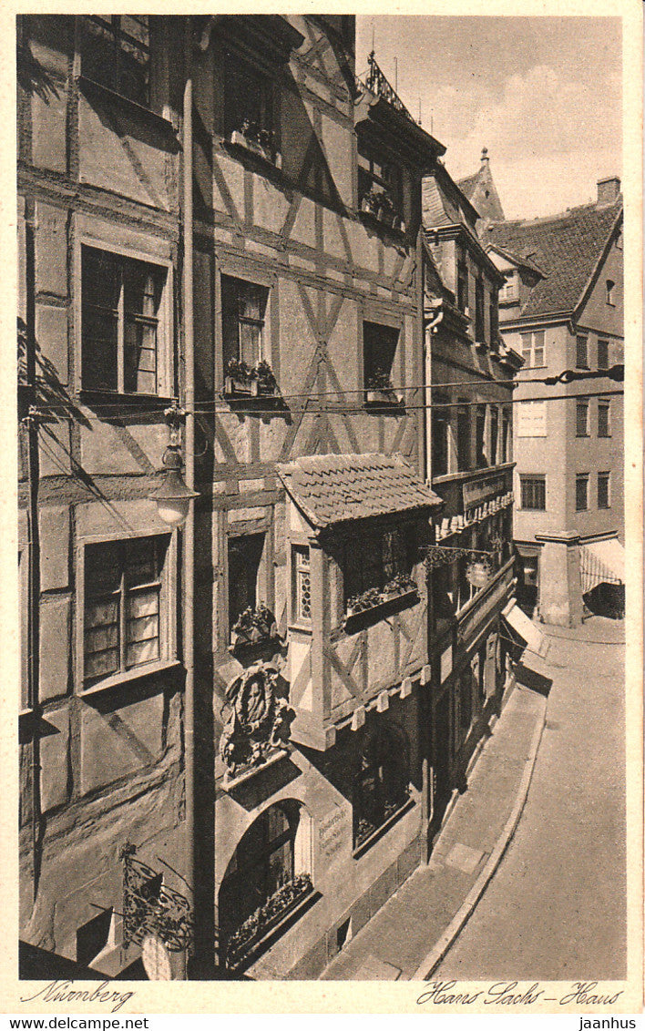 Nurnberg - Hans Sachs Haus - old postcard - 2582 - Germany - unused - JH Postcards