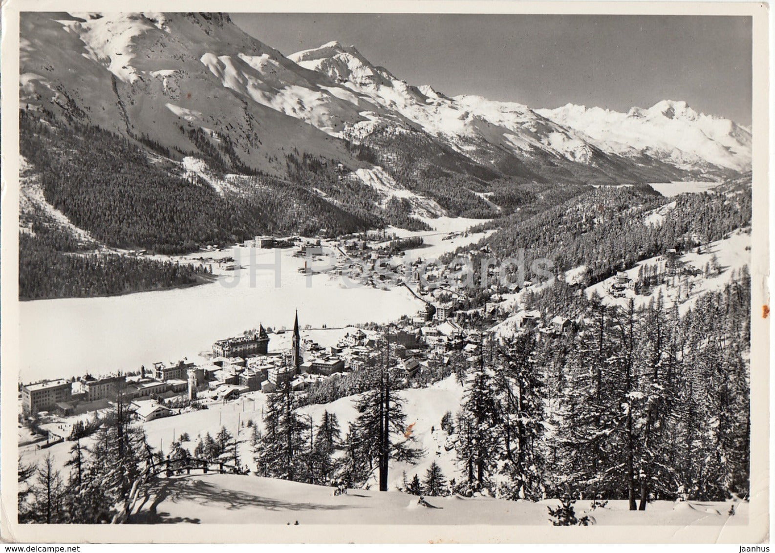St Moritz mit Piz Corvatsch und Piz La Margna - 1961 - Switzerland - used - JH Postcards