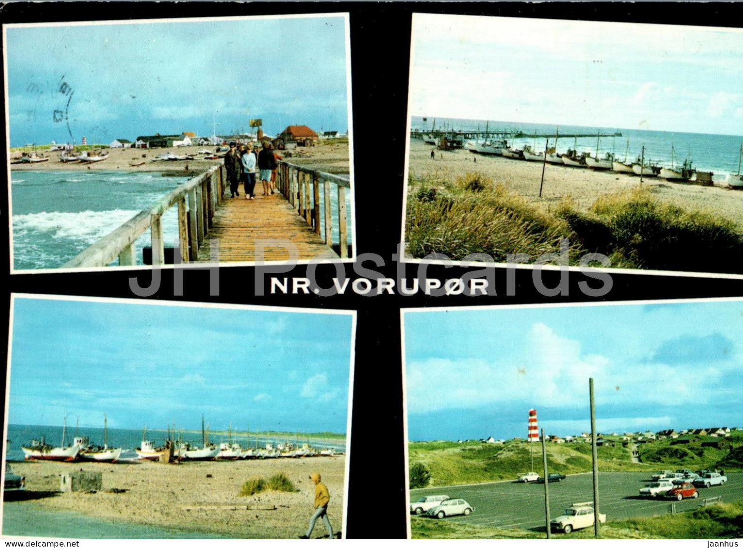 Nr Vorupor - multiview - Denmark - used - JH Postcards