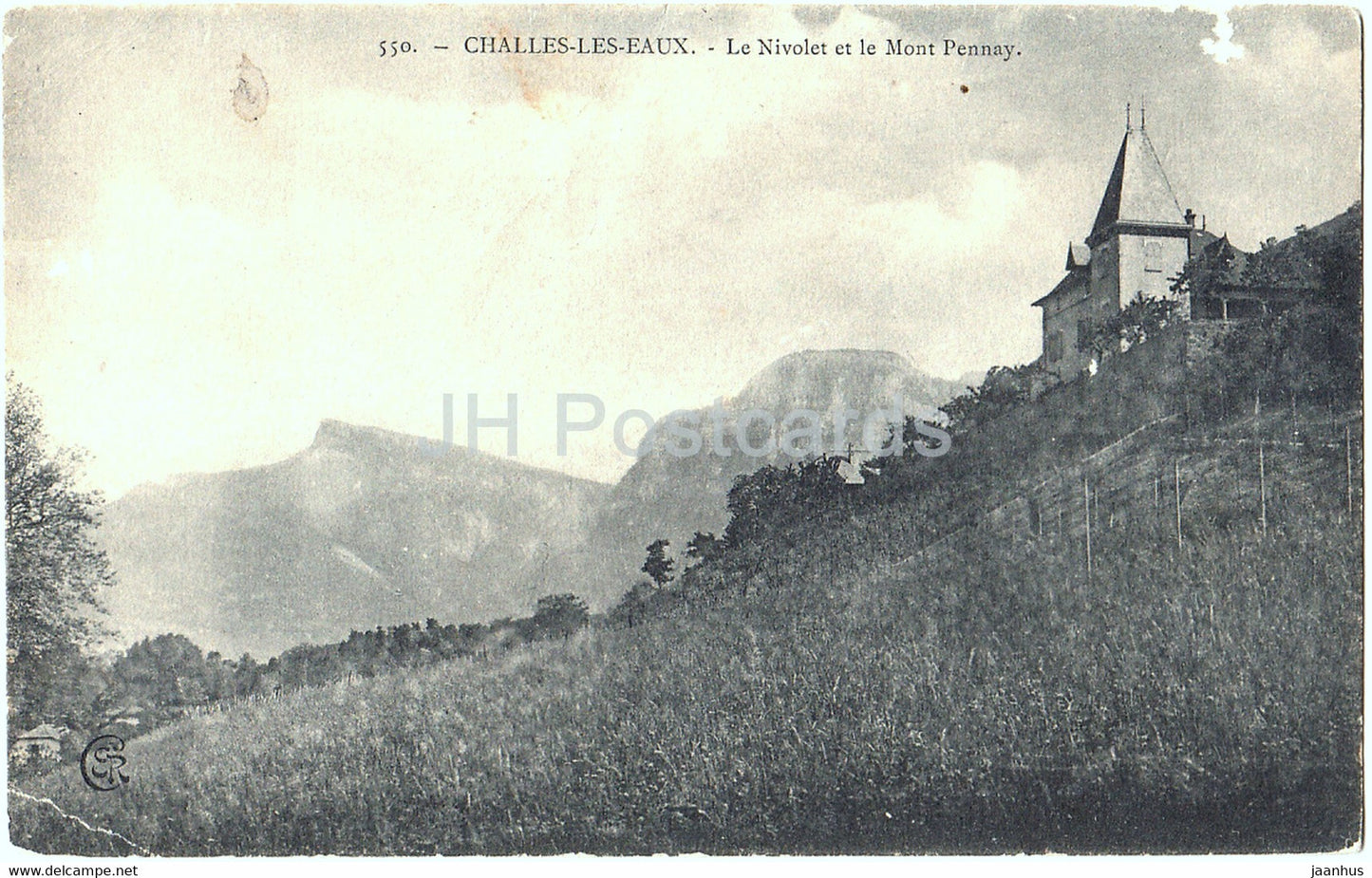 Challes les Eaux - Le Nivolet et le Mont Pennay - 550 - old postcard - France - unused - JH Postcards