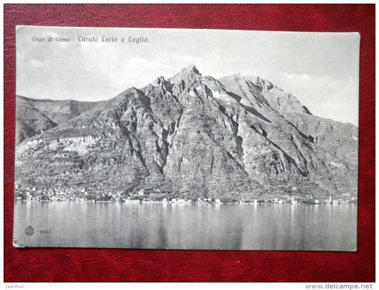 Lago di Como - Carate Lario e Laglio - Bellagio - 2051 - lake - old postcard - Italy - unused - JH Postcards