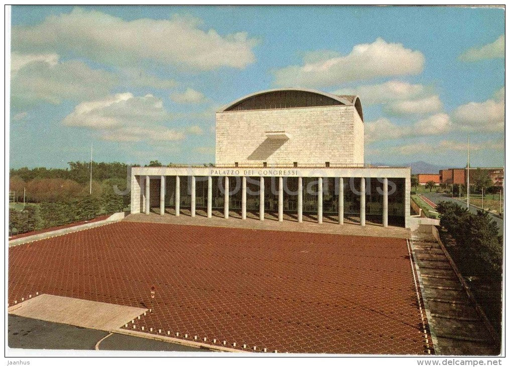 E.U.R. Palazzo dei Congressi - E.U.R. Congress Hall - Roma - 181 - Italia - Italy - unused - JH Postcards