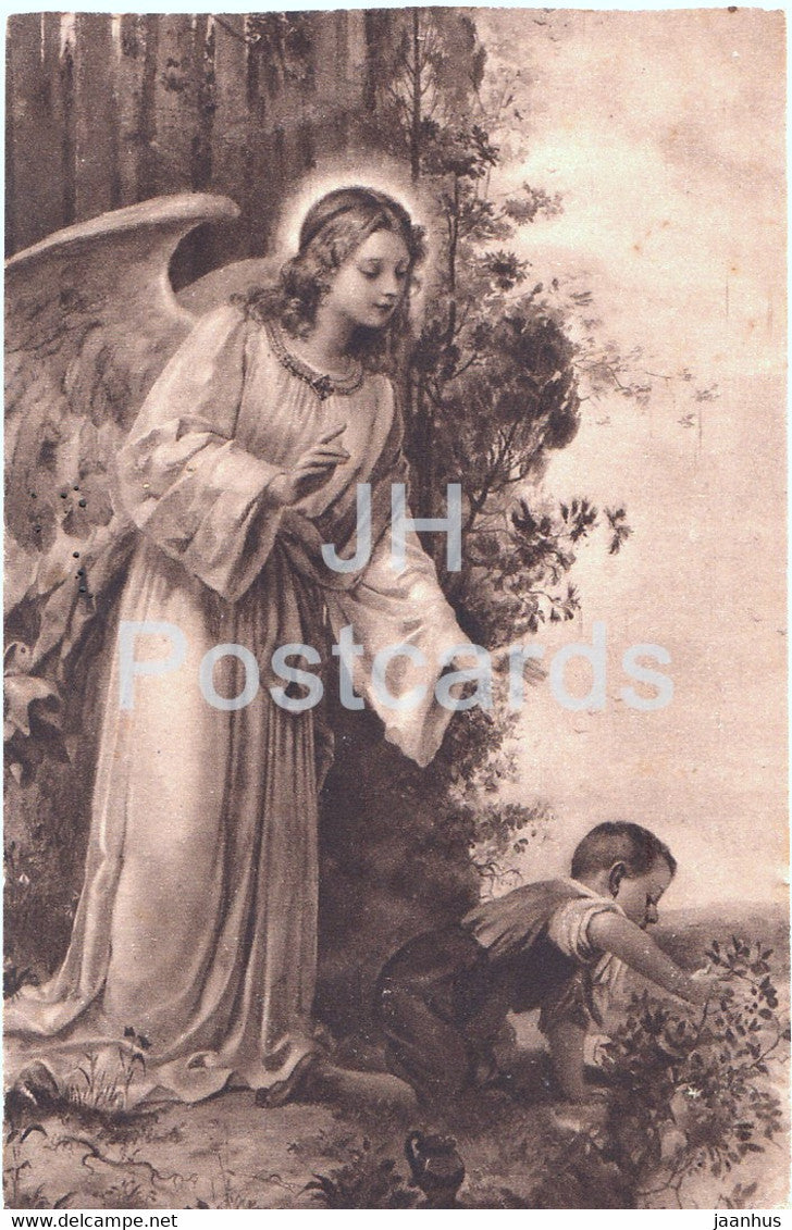 Angelus Custos - illustration - Serie 202/20 - old postcard - used - JH Postcards
