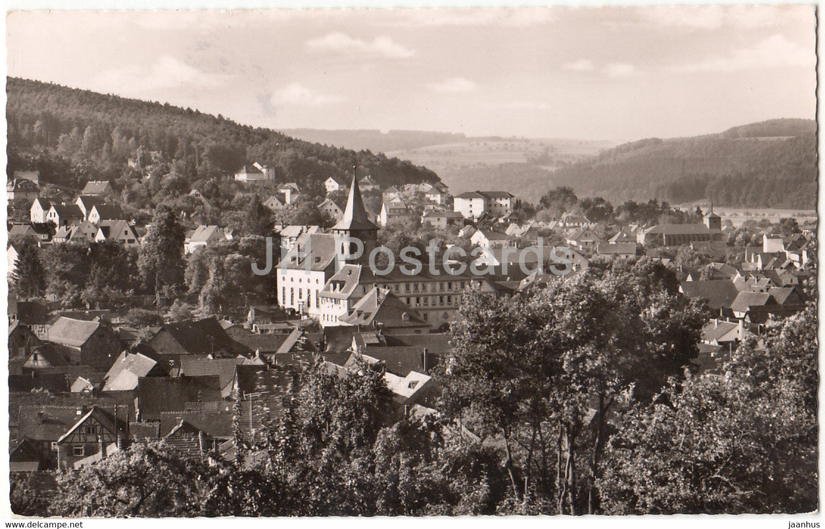 Bad Konig im Odenwald - 2177 - old postcard - 1950s - Germany - used - JH Postcards
