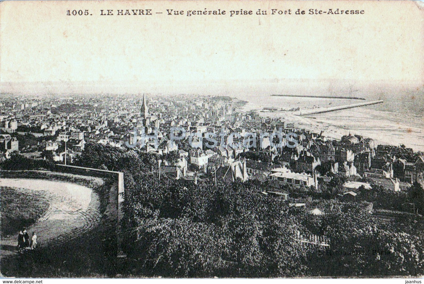 Le Havre - Vue Generale prise du Fort de Ste Adresse - 1005 - old postcard - France - unused - JH Postcards