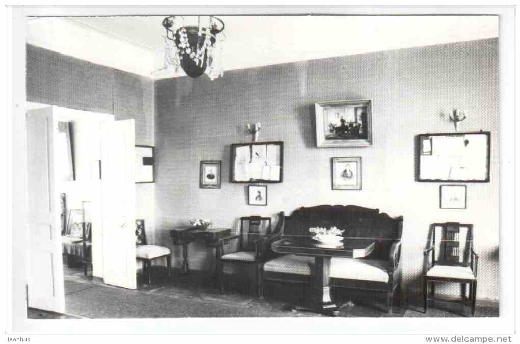 parents' bedroom 1 - Mikhaylovskoye Museum Reserve - 1988 - Russia USSR - unused - JH Postcards