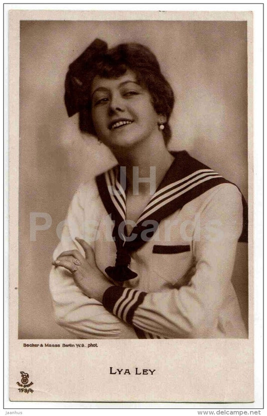 Lia Ley - movie actress - film - 179/4 - old postcard - Germany - unused - JH Postcards