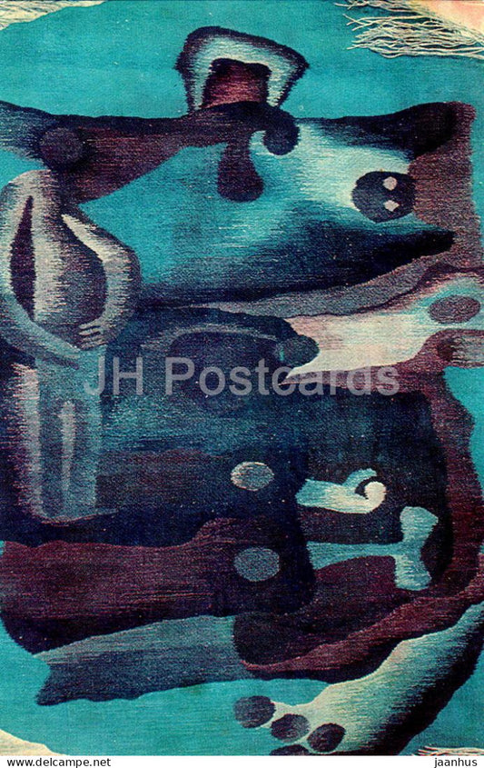 Fate of a Man by A. Baumane - gobelin tapestry - applied art - Latvian art - 1963 - Latvia USSR - unused - JH Postcards
