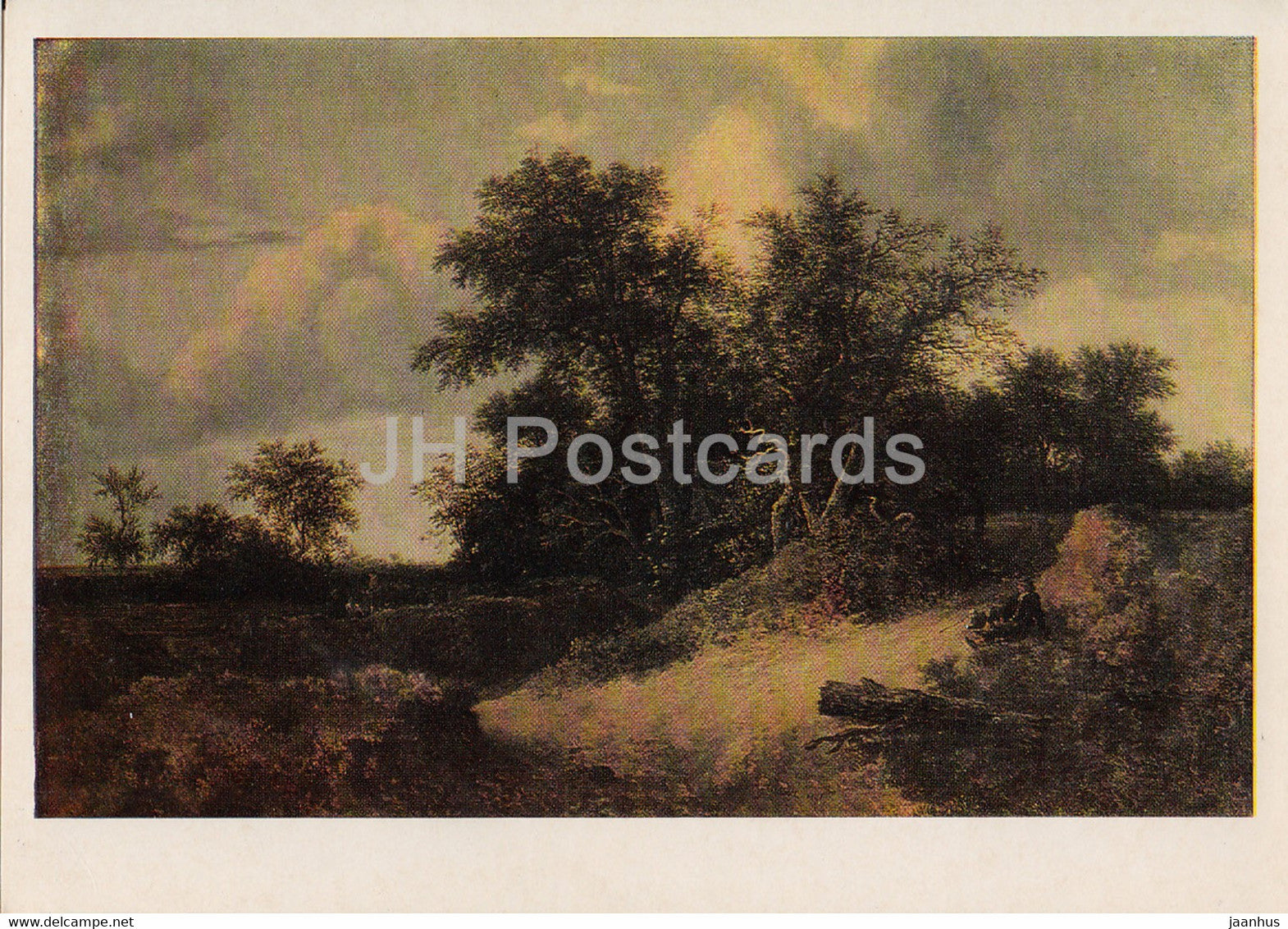 painting by Jacob van Ruisdael - THouse in the Grove - Dutch art - 1972 - Russia USSR - unused - JH Postcards