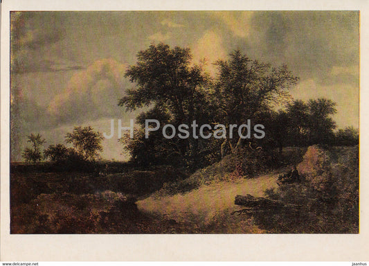 painting by Jacob van Ruisdael - THouse in the Grove - Dutch art - 1972 - Russia USSR - unused - JH Postcards