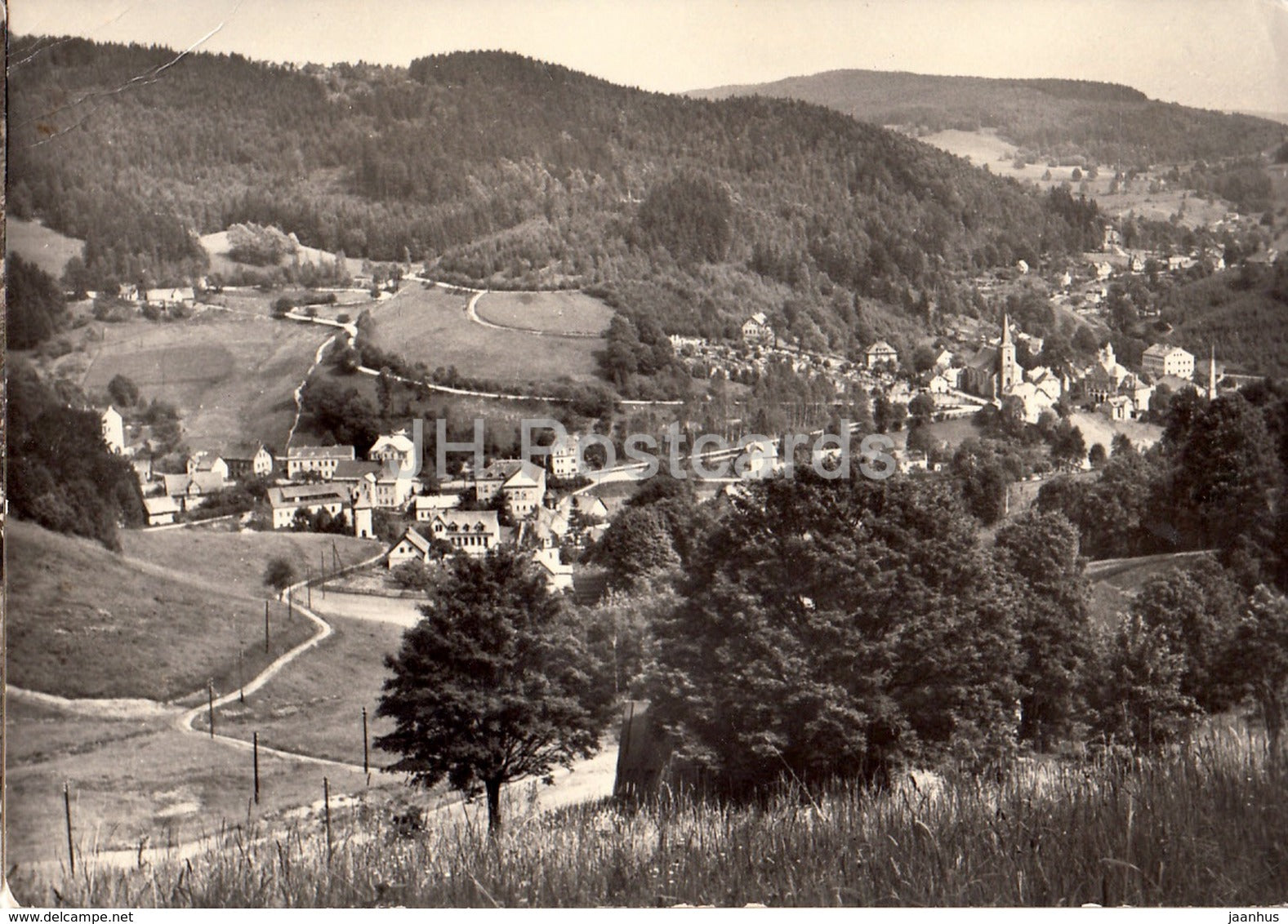 Jizerske Hory - Janov nad Nisou - general view - Czechoslovakia - Czech Republic - 1978 - used - JH Postcards