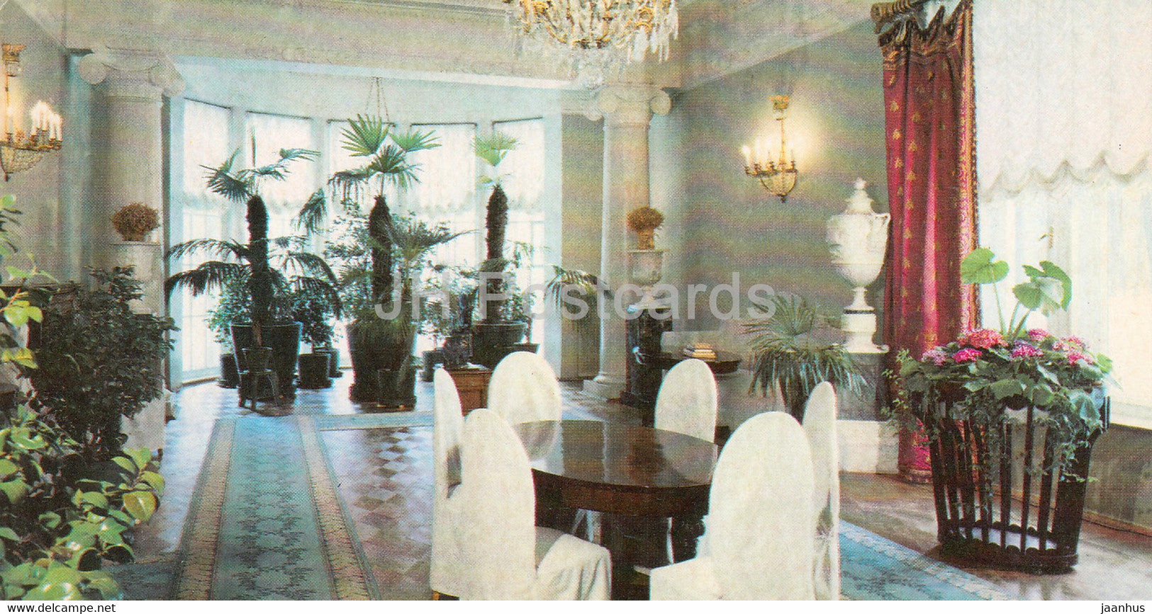 The Room called the Winter Garden - Lenin's House Museum - Gorki Leninskiye - 1981 - Russia USSR - unused - JH Postcards