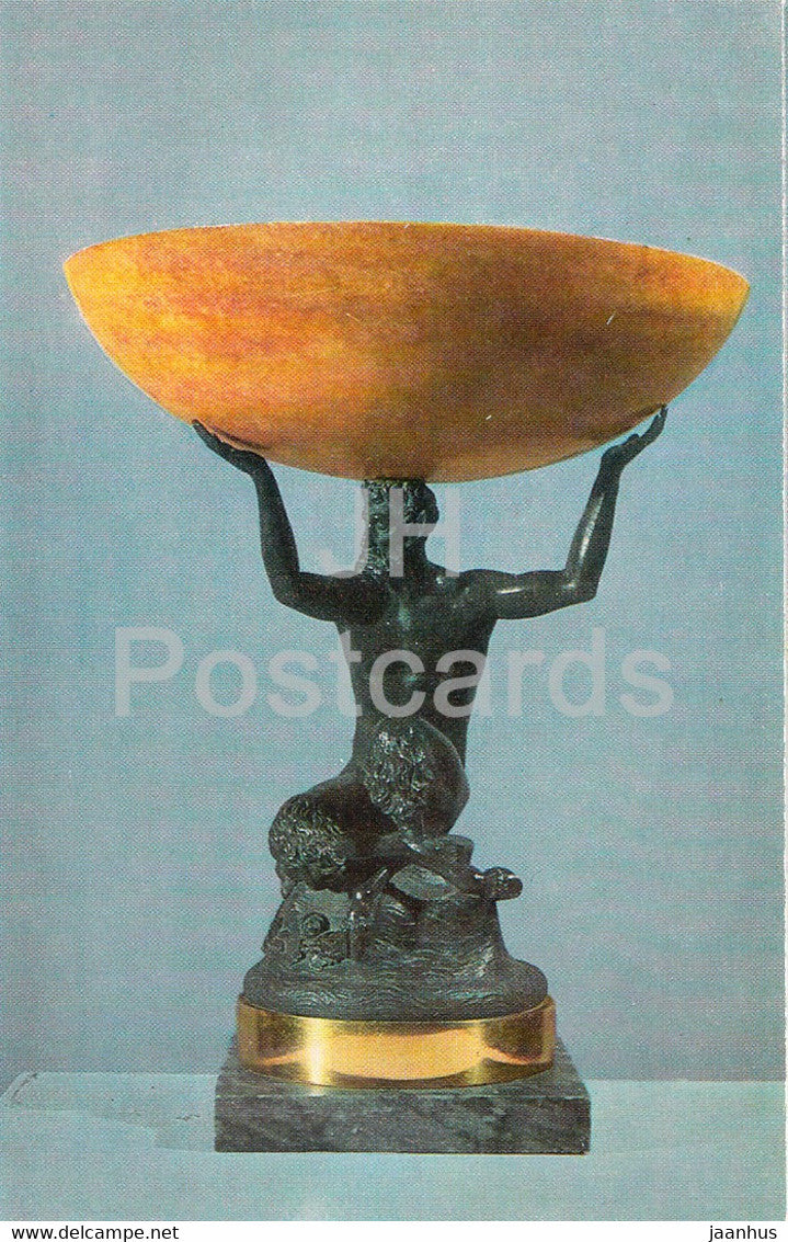 Bowl - Russian Coloured Stone - 1974 - Russia USSR - unused - JH Postcards