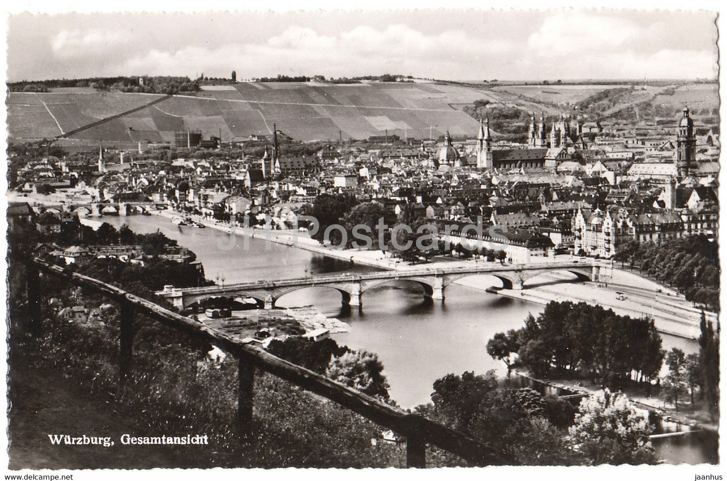Wurzburg Gesamtansicht - 1 - Germany - unused - JH Postcards