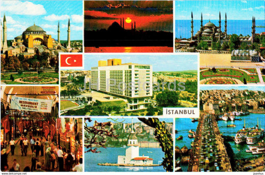 Istanbul - Views from the City - multiview - AND - Turkey - unused - JH Postcards