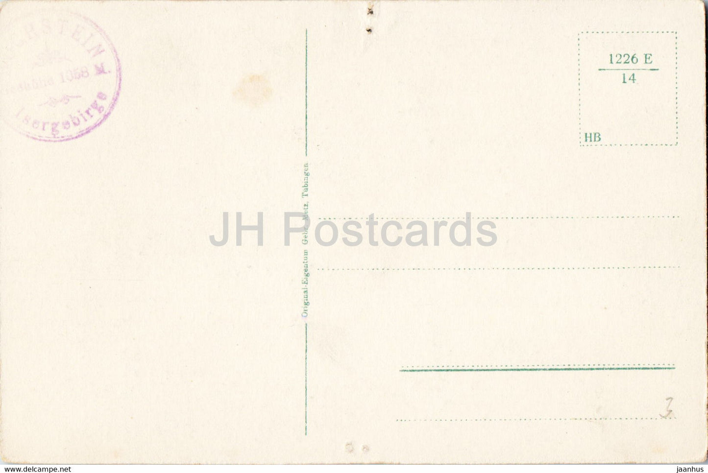 Hochstein i Isergebirge 1058 m - alte Postkarte - Tschechien - unbenutzt