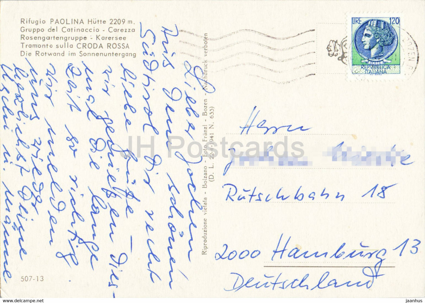 Rifugio Paolina - Hutte - Gruppo del Catinaccio - Carezza - Italy - used