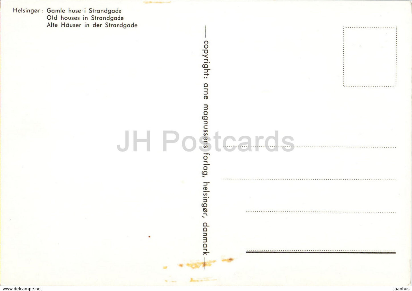 Helsingor - Alte Häuser in Strandgade - Dänemark - unbenutzt