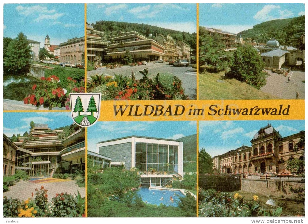 Wildbad im Schwarzwald - Germany - 1985 gelaufen - JH Postcards