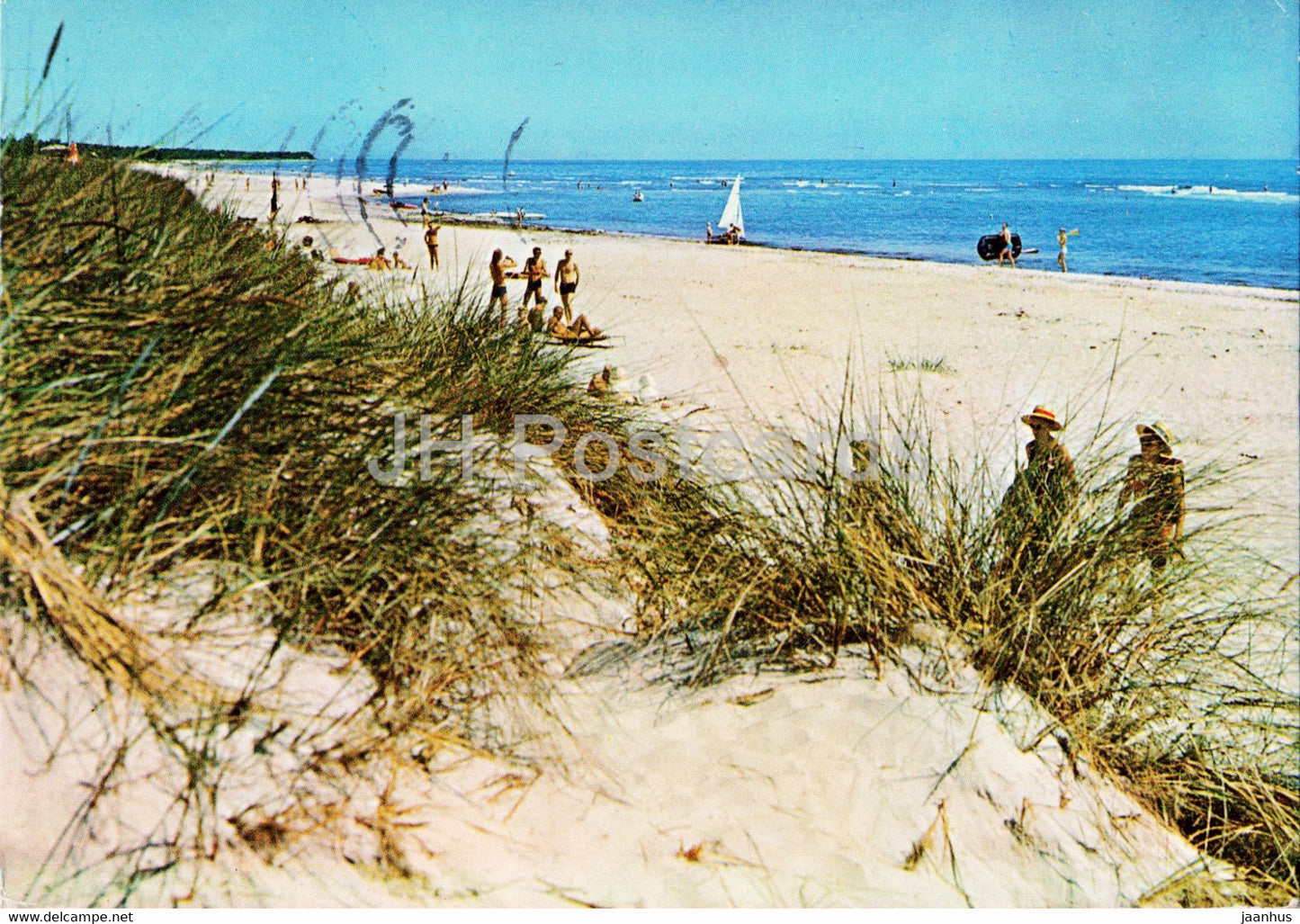 Bornholm - beach - 1971 - Denmark - used - JH Postcards