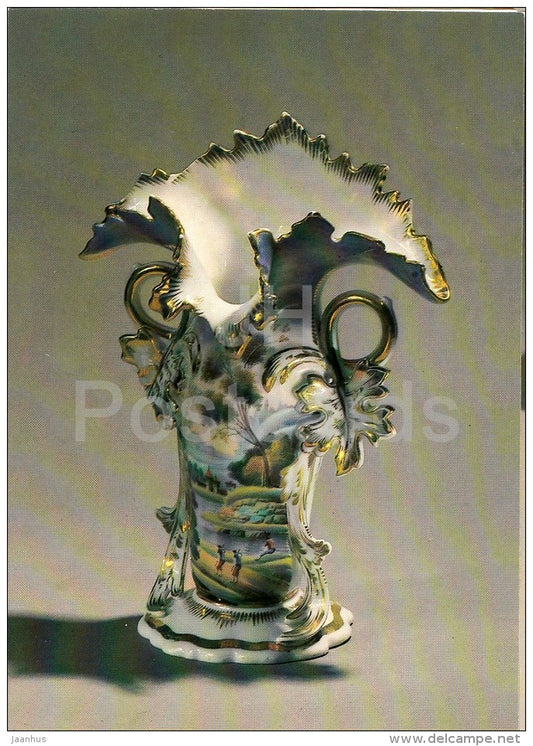 Vase , Dunashov´s Factory - Russian porcelain of 18.-19. century - 1984 - Russia USSR - unused - JH Postcards