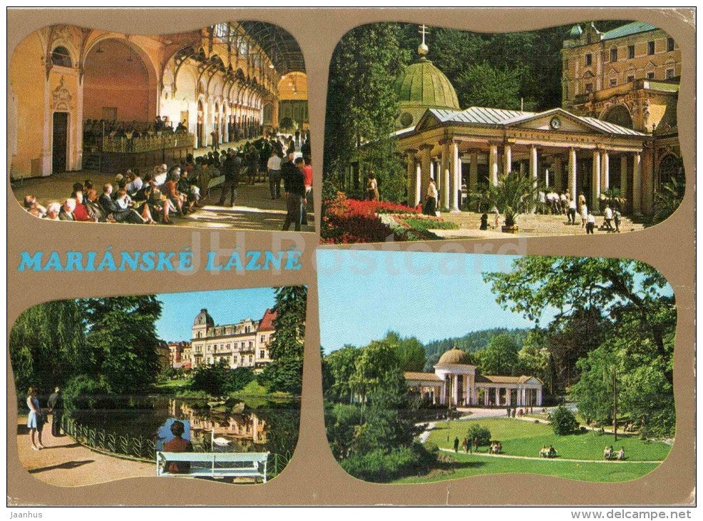 Marianske Lazne - Marienbad - architecture - town views - Czechoslovakia - Czech - used 1981 - JH Postcards