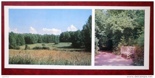Leo Tolstoy's favorite bench - Museum-Estate of Leo Tolstoy - 1976 - Russia USSR - unused - JH Postcards