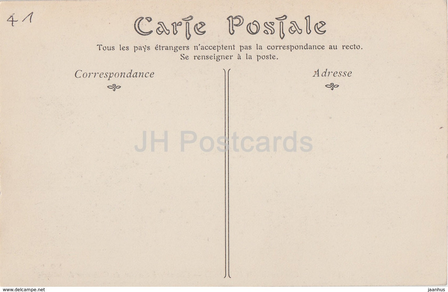 Chateau de Chaumont - Chambre a coucher de Catherine de Medicis - castle - old postcard - France - unused