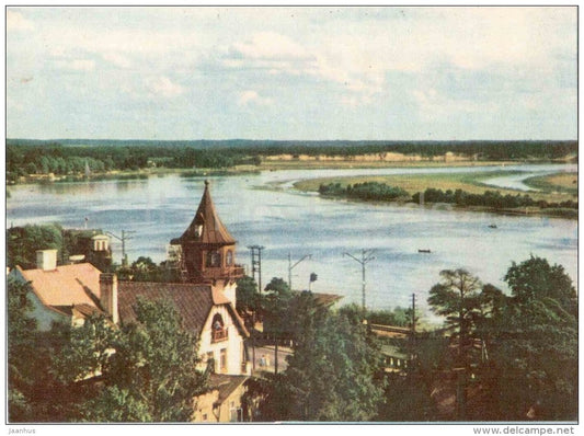 The Lielupe river near Majori - Jurmala - old postcard - Latvia USSR - unused - JH Postcards