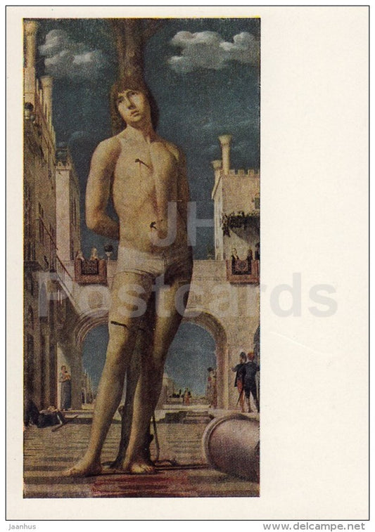 painting by Antonella da Messina - St. Sebastian - Italian Art - 1964 - Russia USSR - unused - JH Postcards