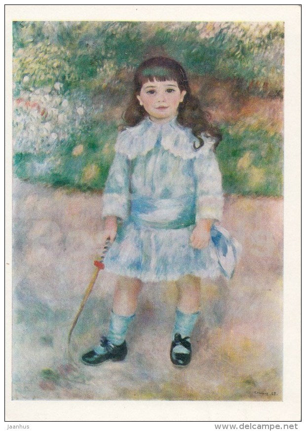 painting by Pierre-Auguste Renoir - Child holding a Riding Whip , 1885 - French art - 1970 - Russia USSR - unused - JH Postcards
