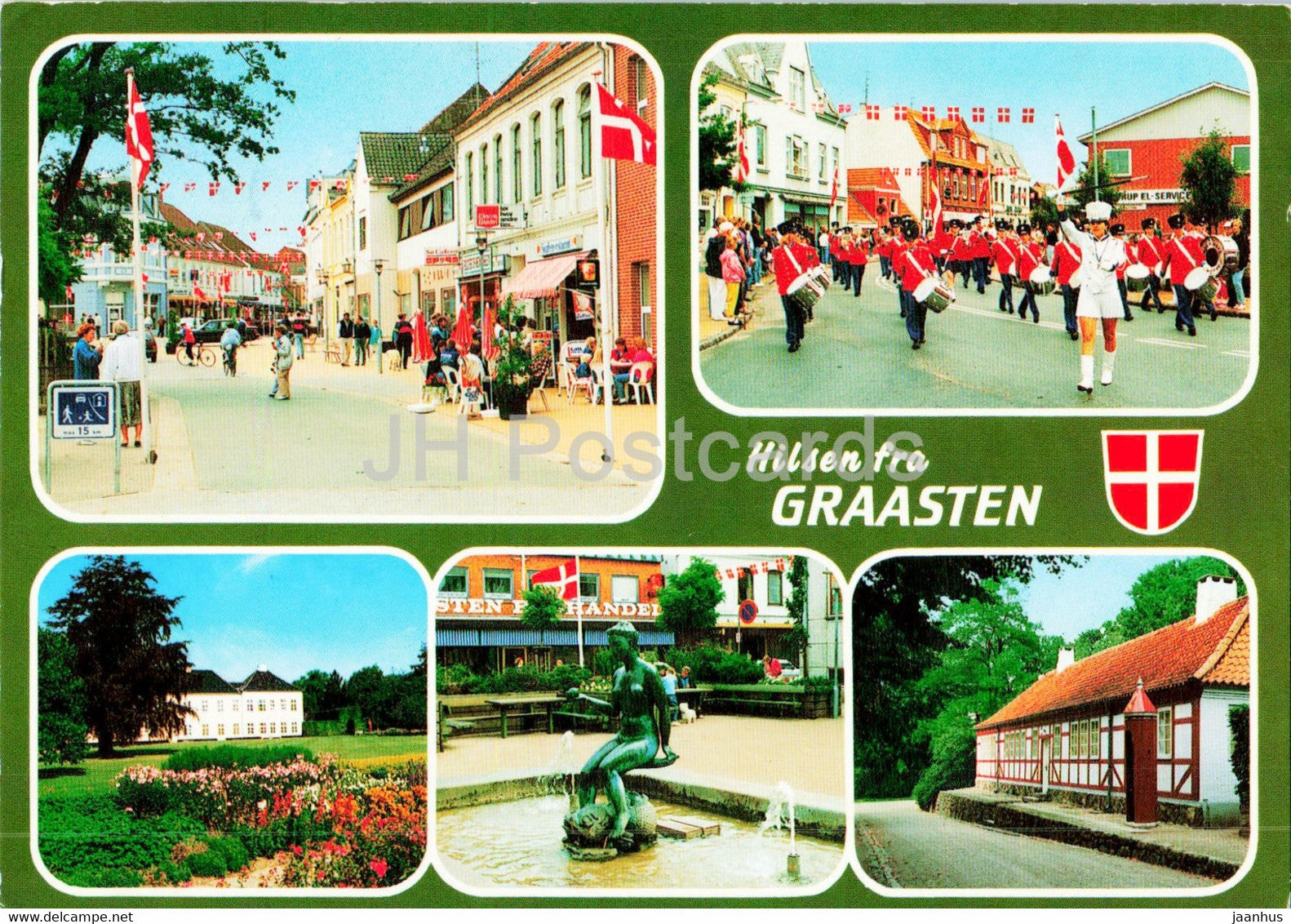 Graasten - town views - multiview - 1998 - Denmark - used - JH Postcards