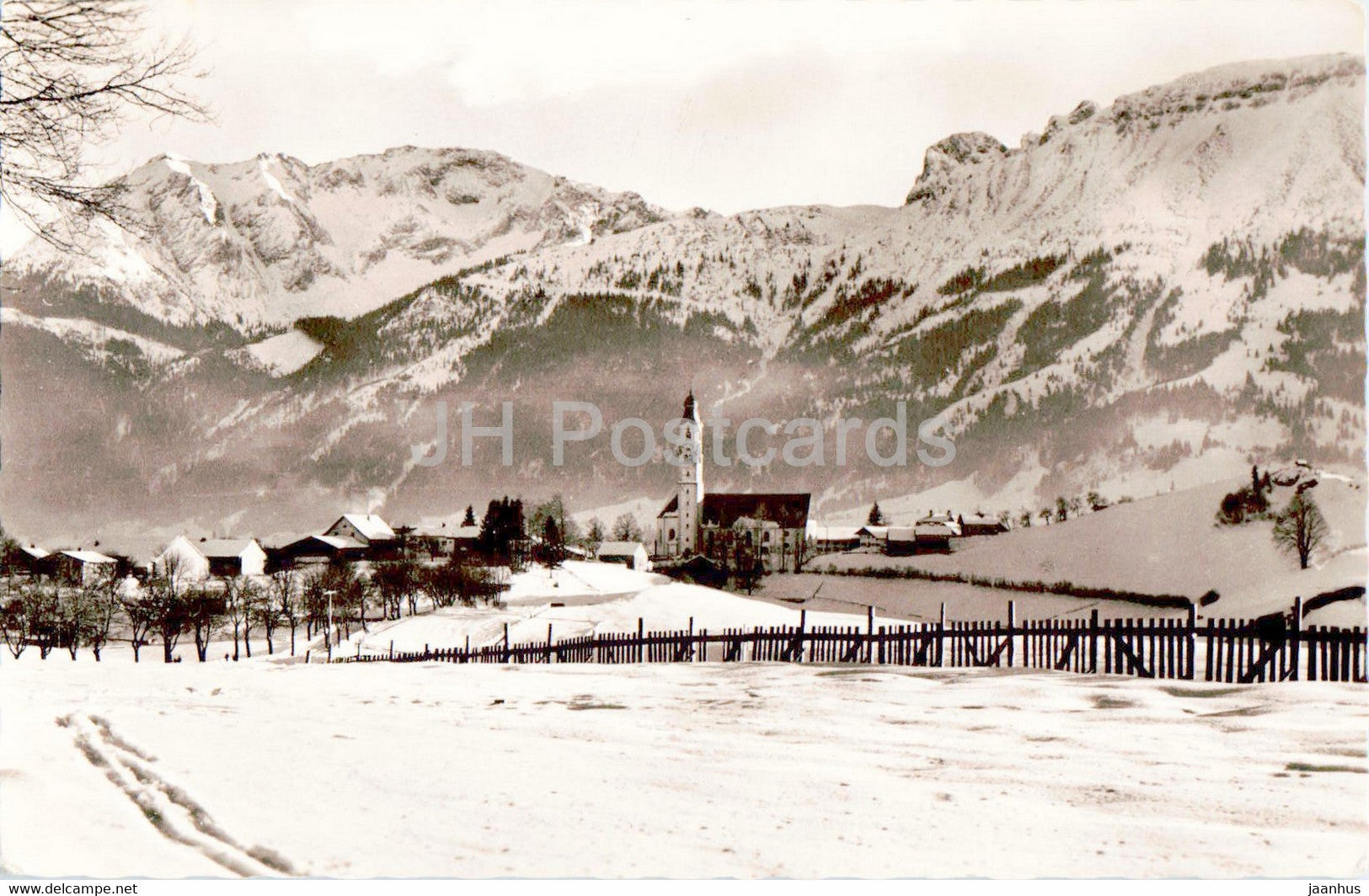 Wintersportplatz Pfronten 865 m - Allgau - old postcard - 1966 - Germany - used - JH Postcards