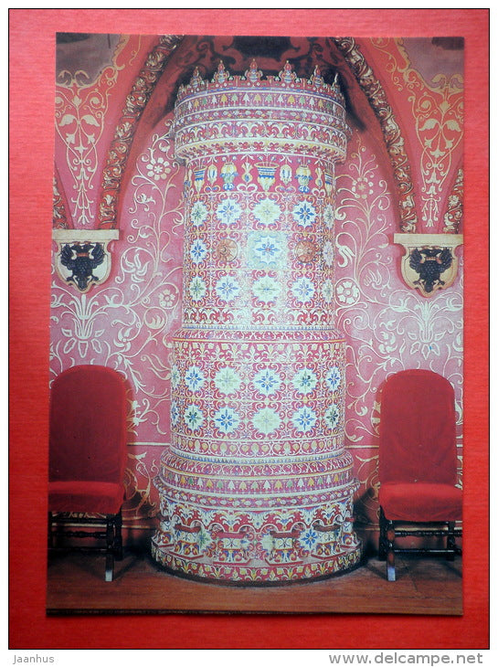 Study . Stove - Terem Palace - Moscow Kremlin - 1987 - Russia USSR - unused - JH Postcards