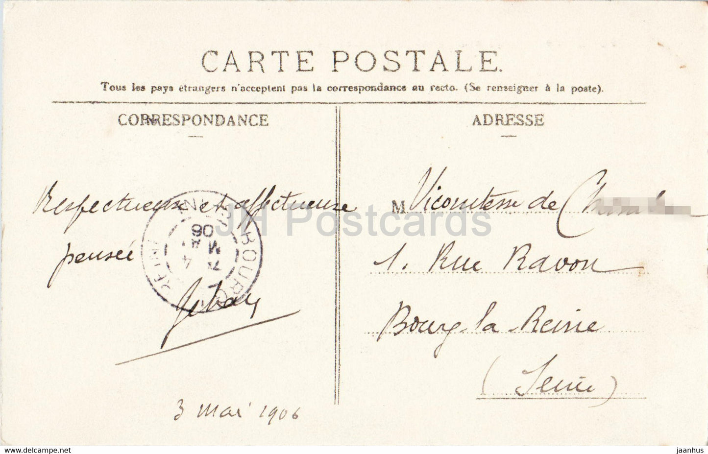 Nice - La Rade prise du Mont Boron - 20 - old postcard - 1906 - France - used