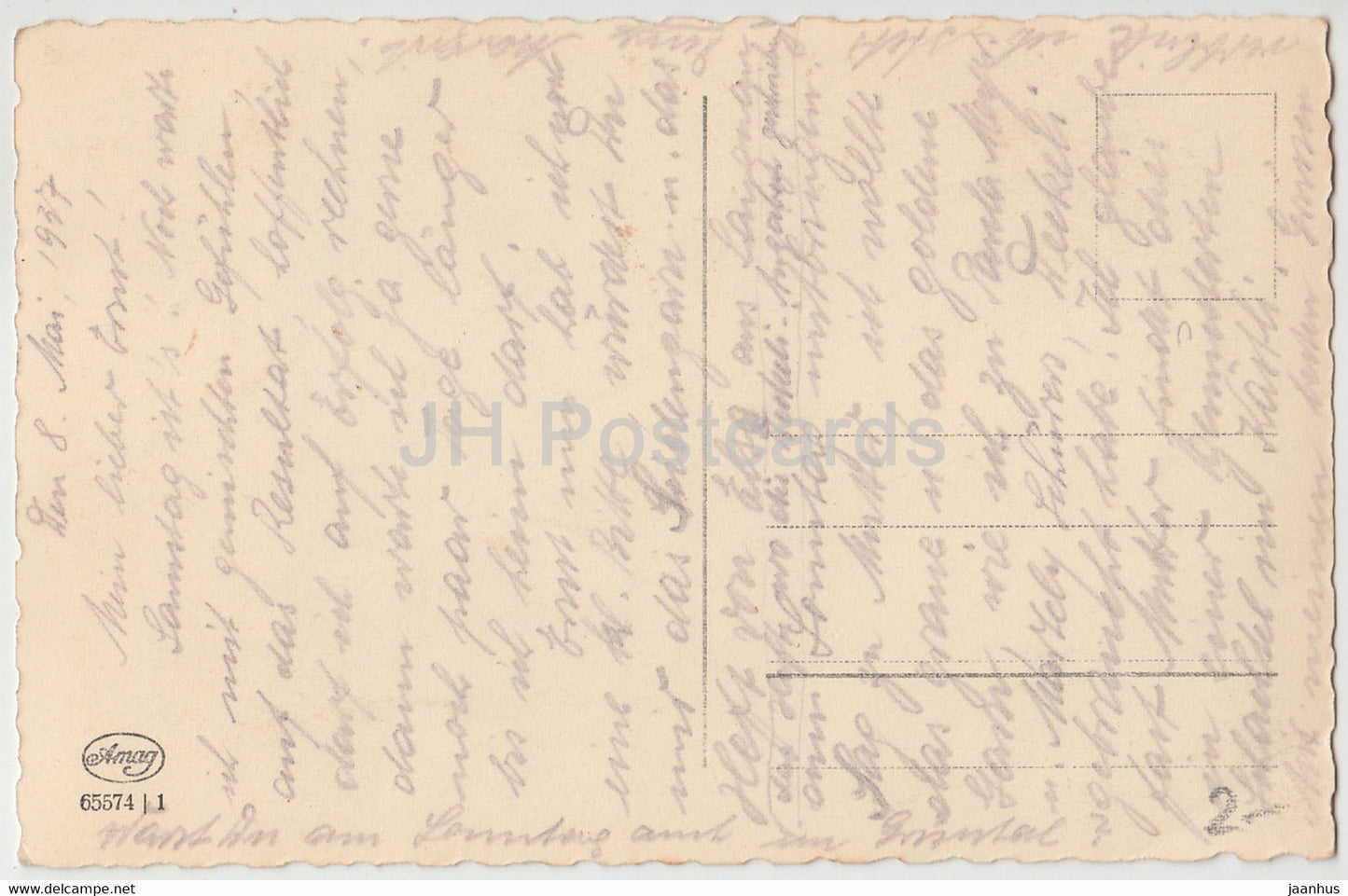 Abendstimmung - Amag 65574 - carte postale ancienne - 1937 - Allemagne - utilisé