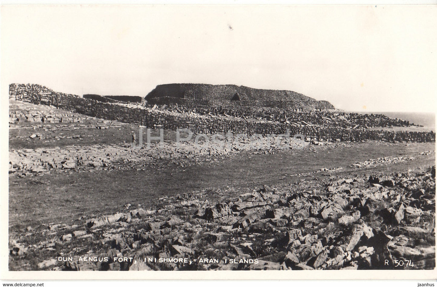 Dun Aengus Fort - Inishmore - Aran Islands - 5074 - old postcard - 1965 - Ireland - used - JH Postcards
