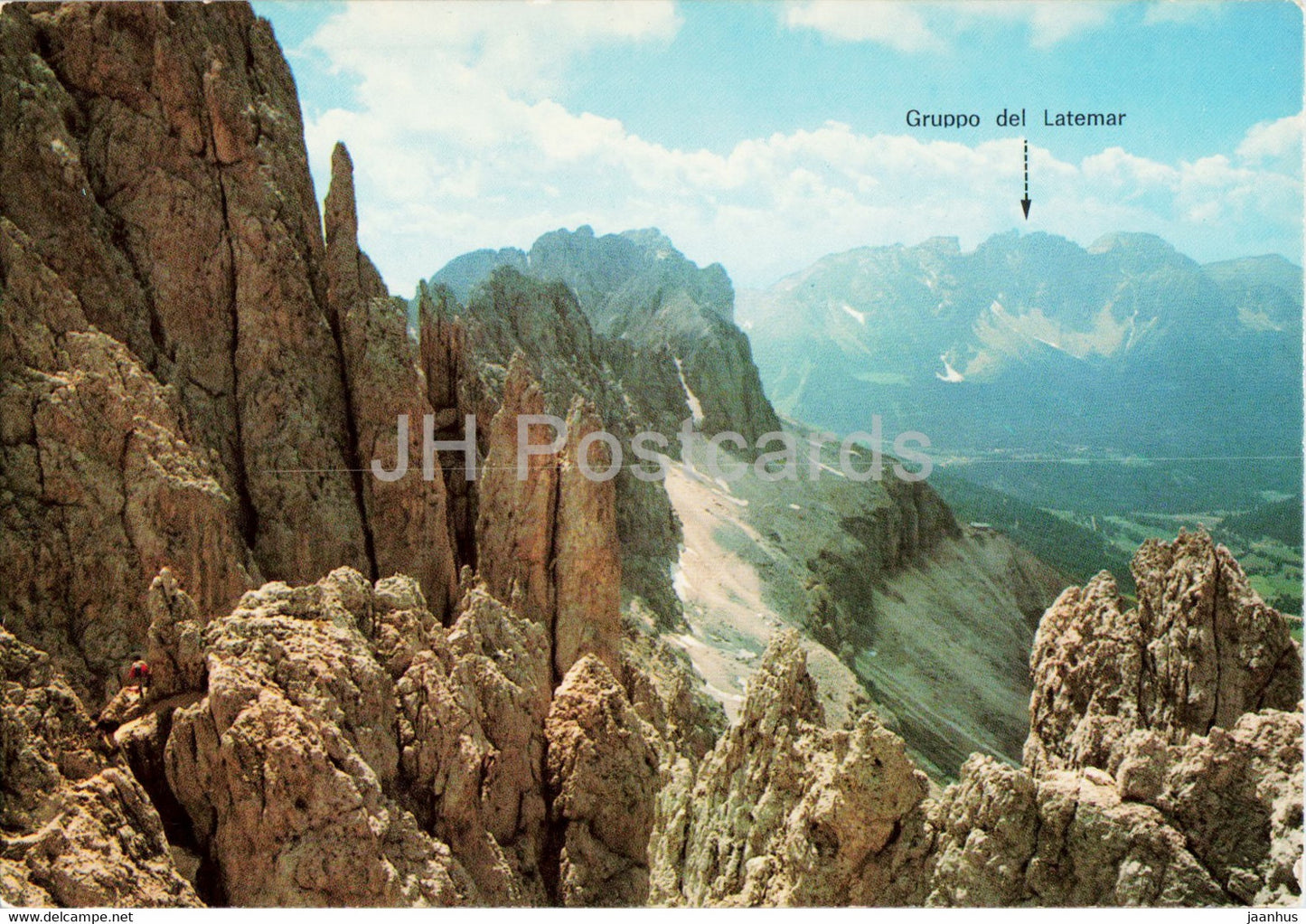 Gruppo del Catinaccio - Rosengarten Gruppe - Via Ferrata Passo Santner - 1983 - Italy - used - JH Postcards